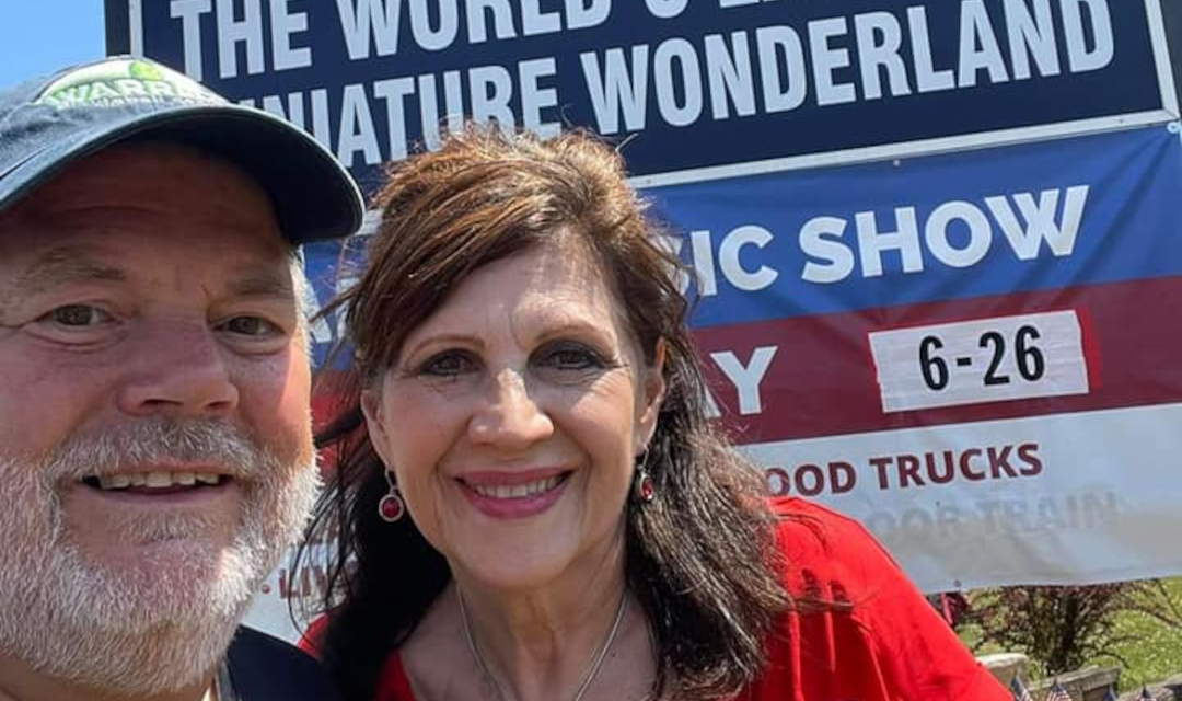 Jules with Ron Van Horn - Northlandz Car & Music Show